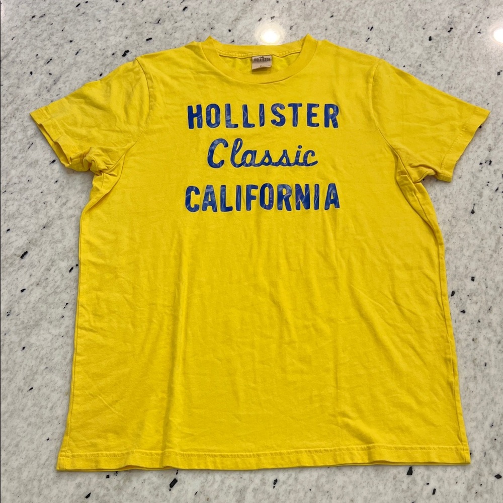 Hollister Bright Yellow California Tee